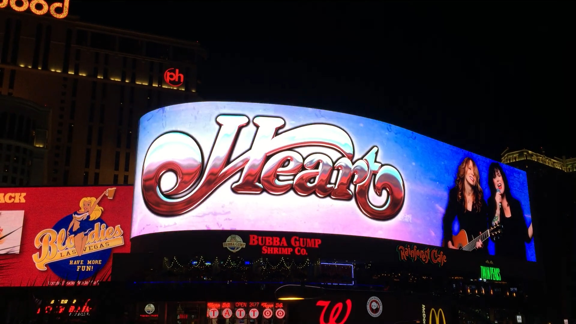 Heart Billboard on the Las Vegas Strip