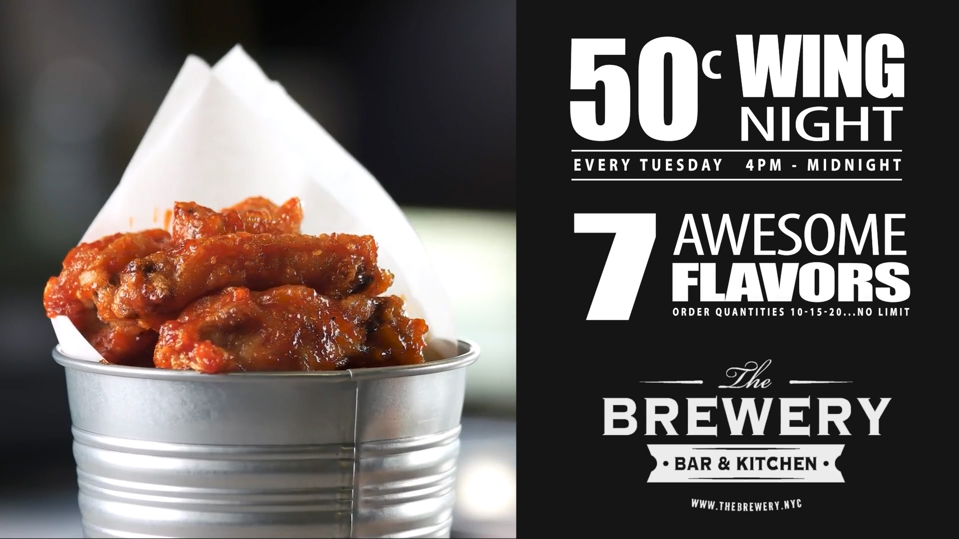 The Brewery 50 cent Wings